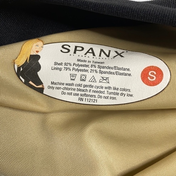 Spanx Black Control Crop Pull On Pants Size Small - Picture 7 of 7